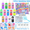 YARUN Magic Water Elf Kit – Pearlescent Squishy for Kids, 13 Gels & 8 Molds