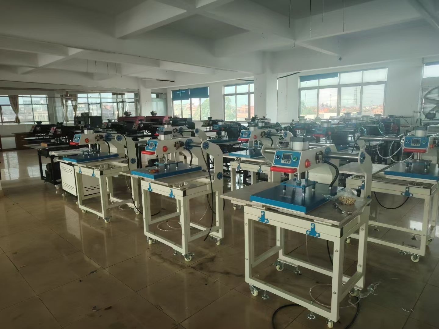 Pneumatic Double Station Heat Press Machine Dual Worktable For Garment Heat Transfer Printing | YA-RUN