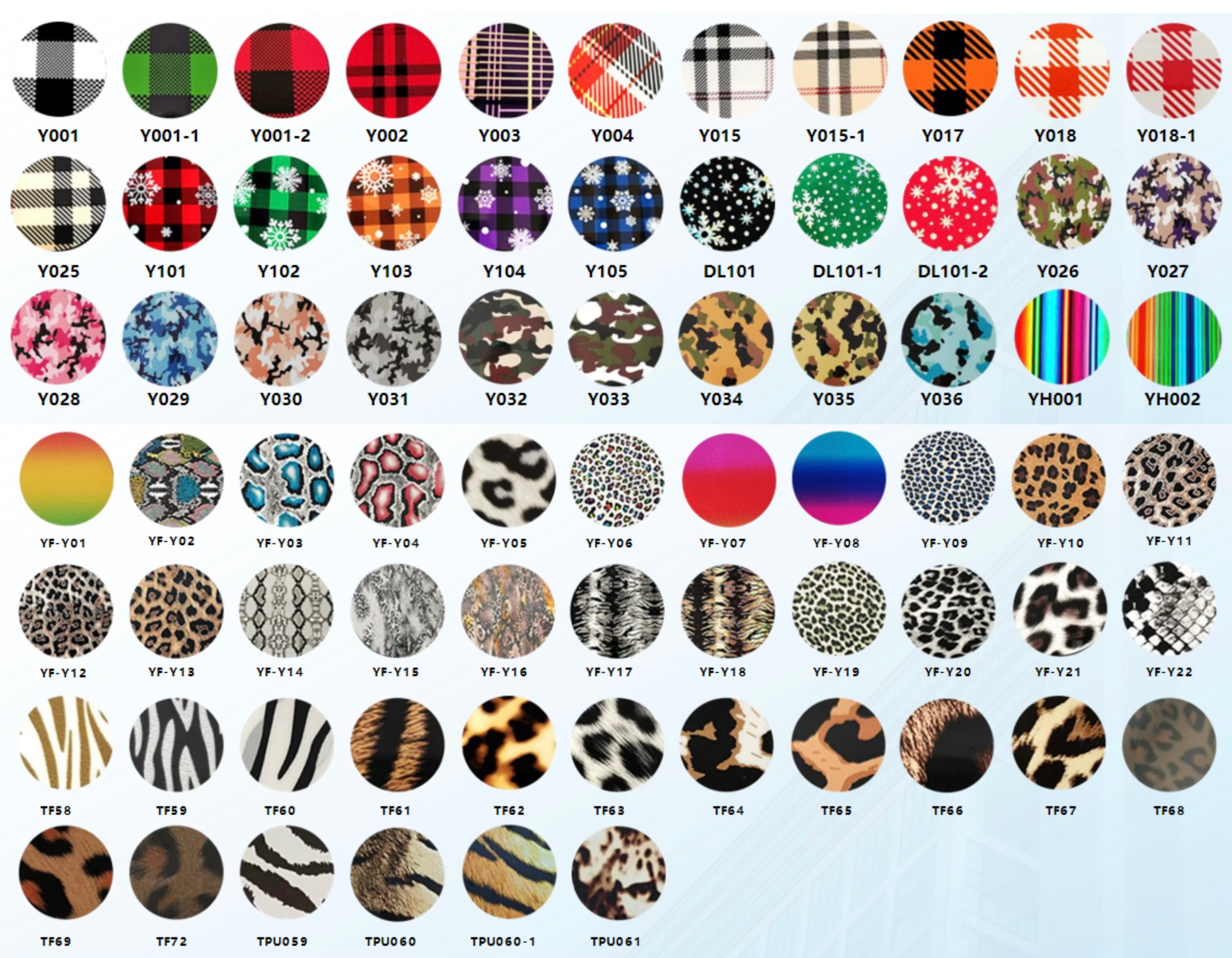 Pattern HTV Heat Transfer Vinyl Fashion Design For Custom Clothing And Textile Decoration | YA-RUN
