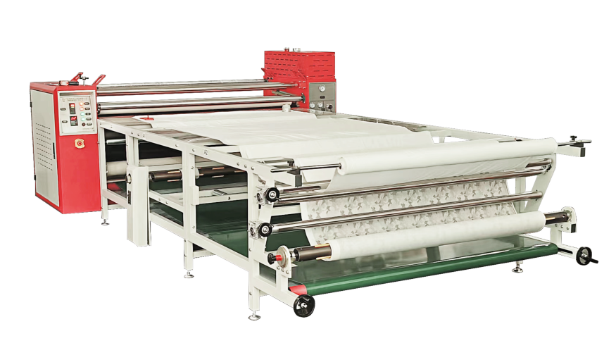 Full Oil Type Rotary Heat Transfer Printing Machine Continuous Roll To Roll System For Fabric Printing | YA-RUN